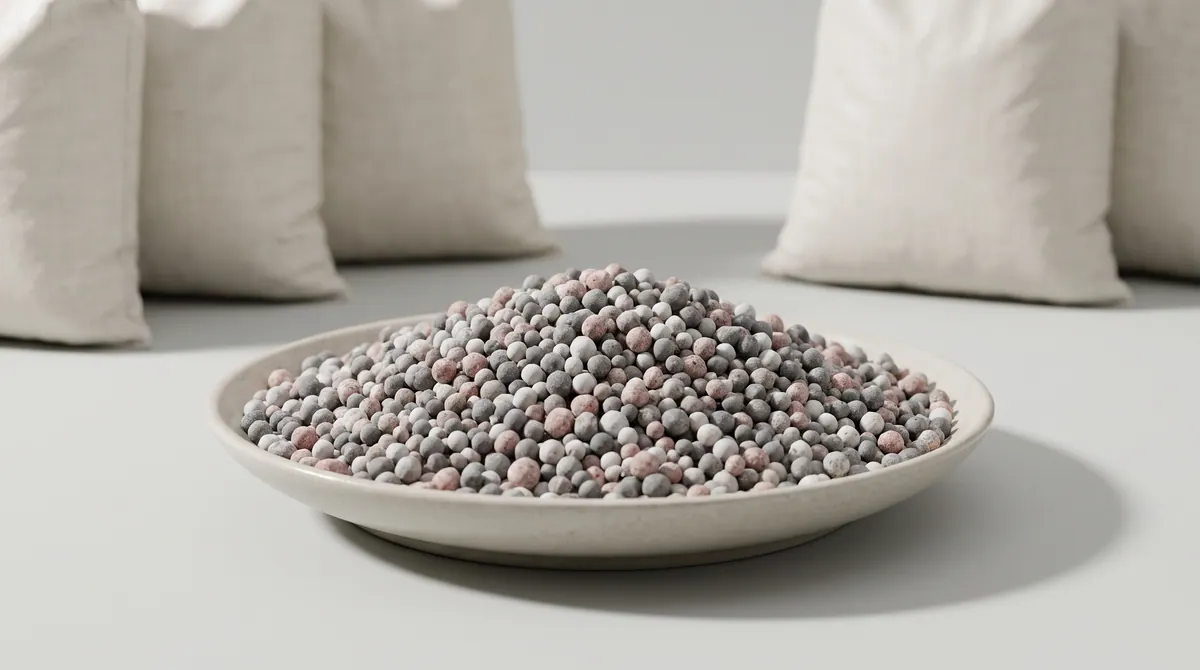 NPK compound fertiliser specific to each project, e.g. 15-15-15 or 20-10-10